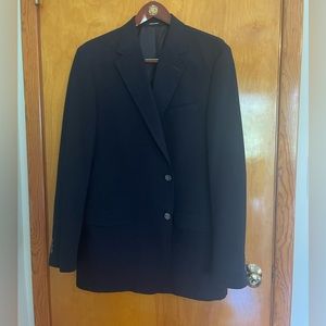 J. Press navy cotton seersucker sport coat